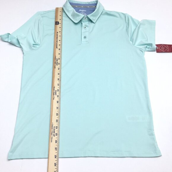 NEW Flag & Anthem Men's Light Blue Madeflex Golf Polo Shirt Lightweight Medium - Picture 5 of 8